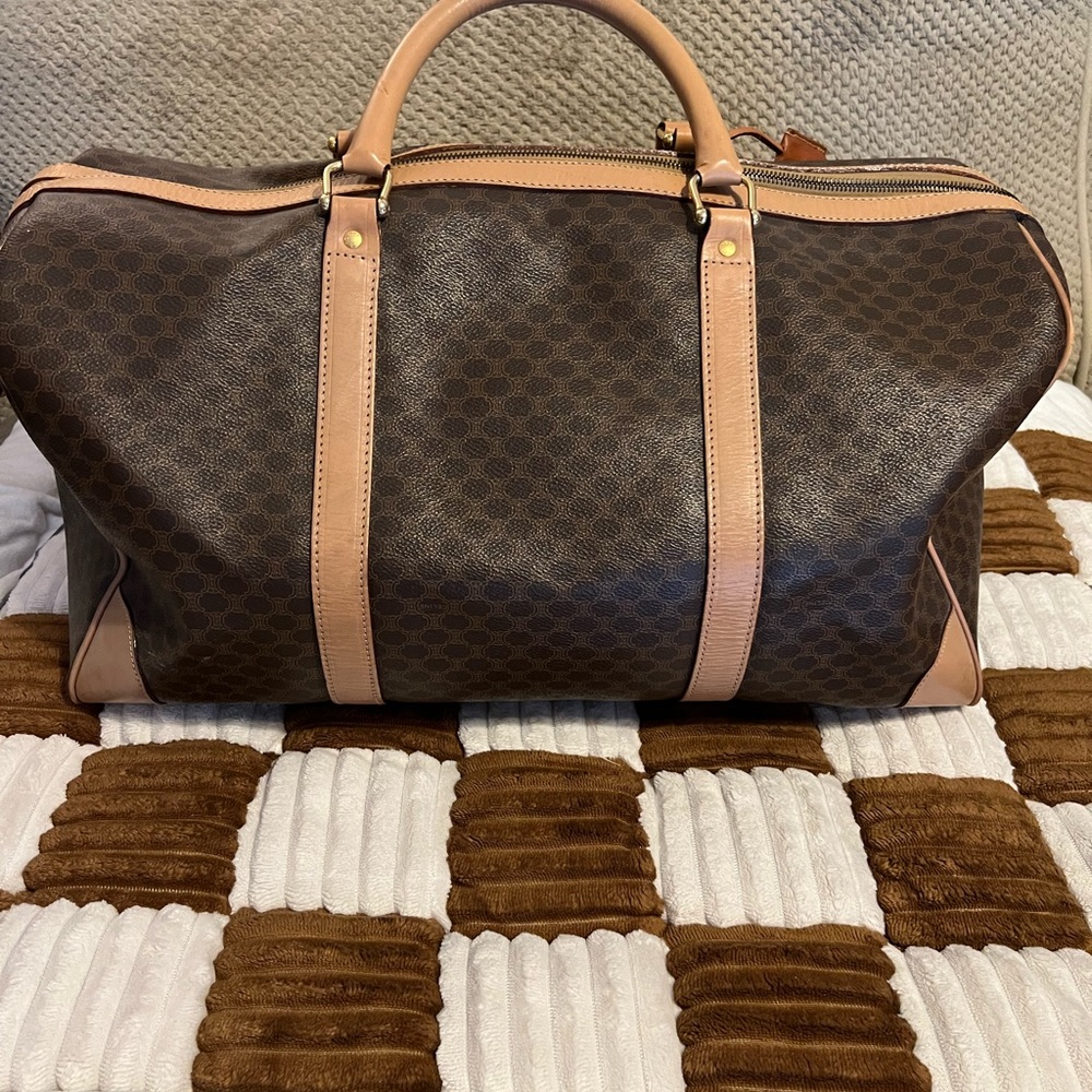 Celine Macadam Brown Travel Duffle in VGUC! - Picture 2 of 12
